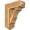 Ekena Millwork Balboa Arts and Crafts Rough Sawn Bracket w/ Offset Brace, Western Red Cedar, 8"W x 22"D x 26"H BKT0806X22X26BOA03RWR - alternate 1